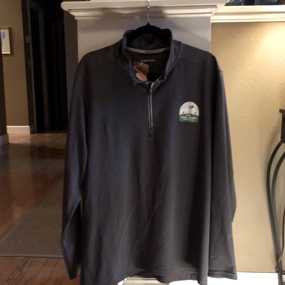 Sport-Tek Gray Quarter-Zip Pullover